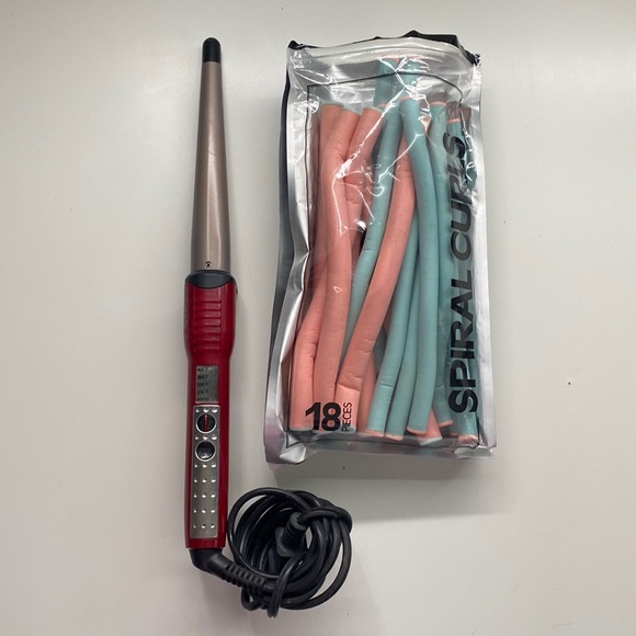 Conair Hair Conair Curling Wand And 8 Foam Spiral Rollers Poshmark